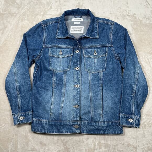 Outland Denim Jackets & Blazers - OUTLAND DENIM Ava Small Town Oversized Blue Jean Jacket Women's Size Medium